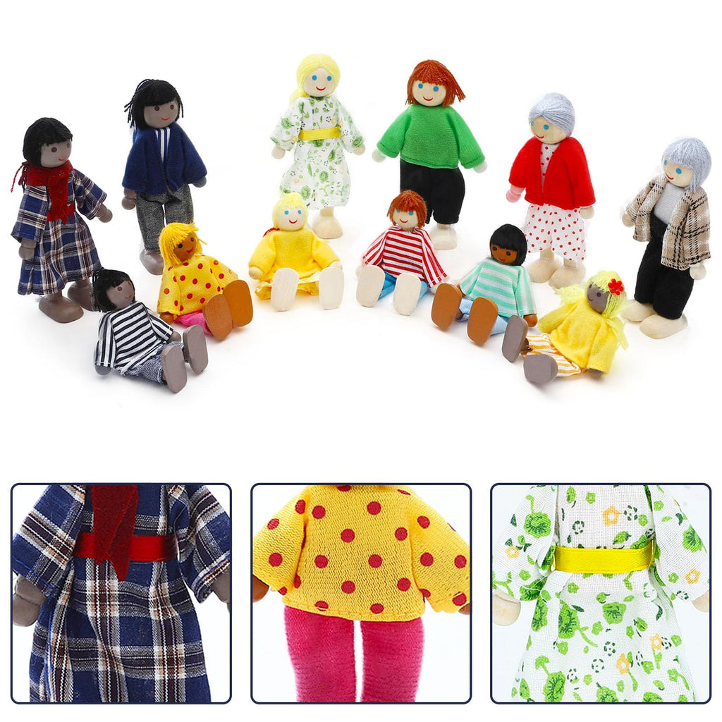 Wooden Dollhouse Family Set 23 Pieces K5223