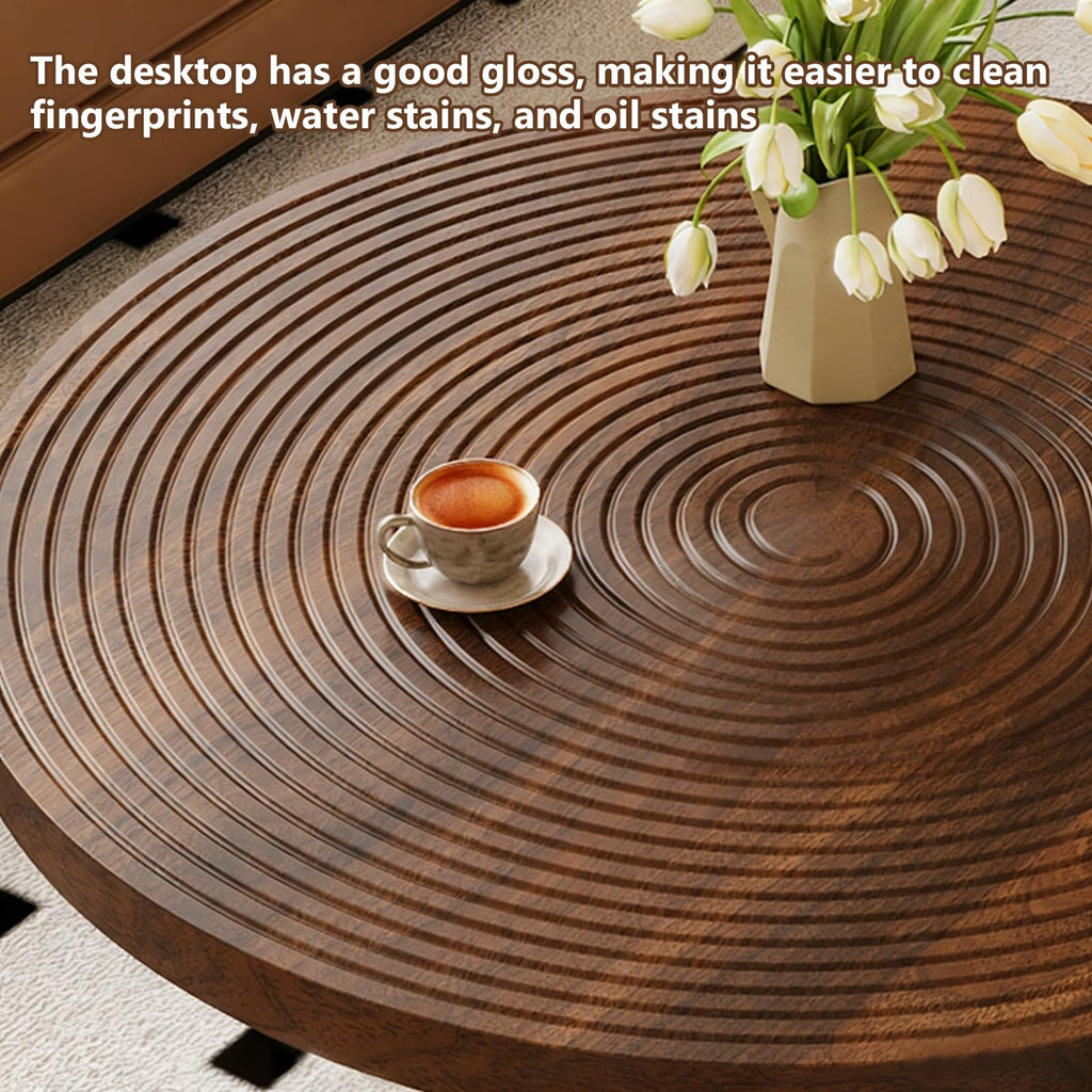 Round Storage Coffee Table Y936
