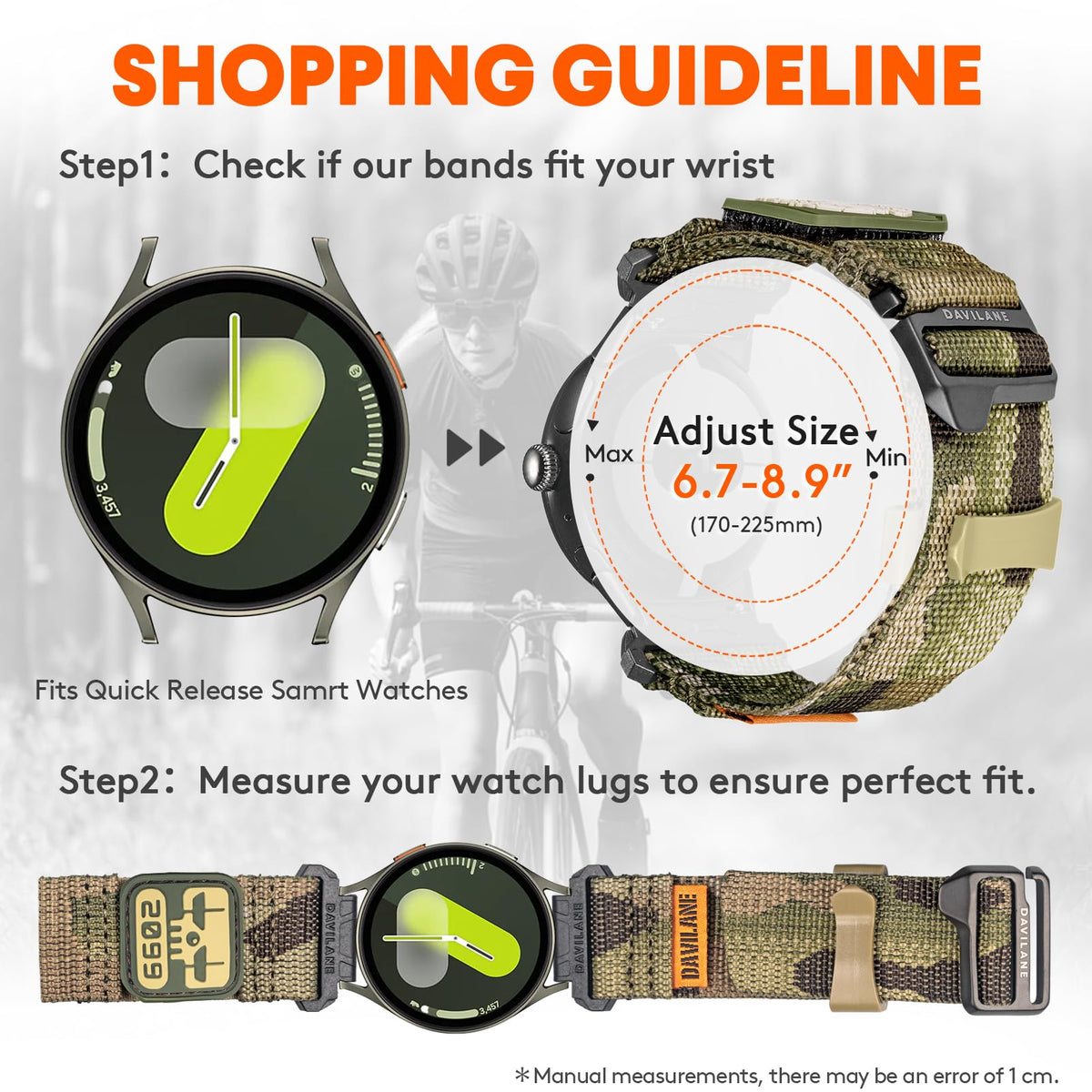 20/22mm Quick Release Watch Band D40396