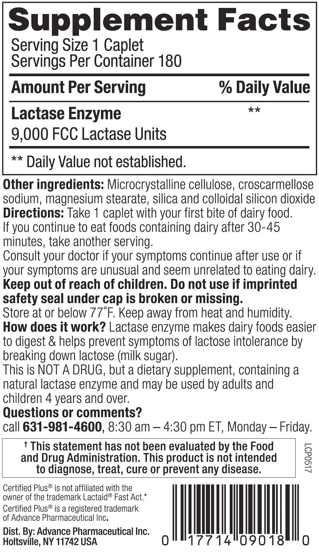 Lactase 360 Caplets P493947