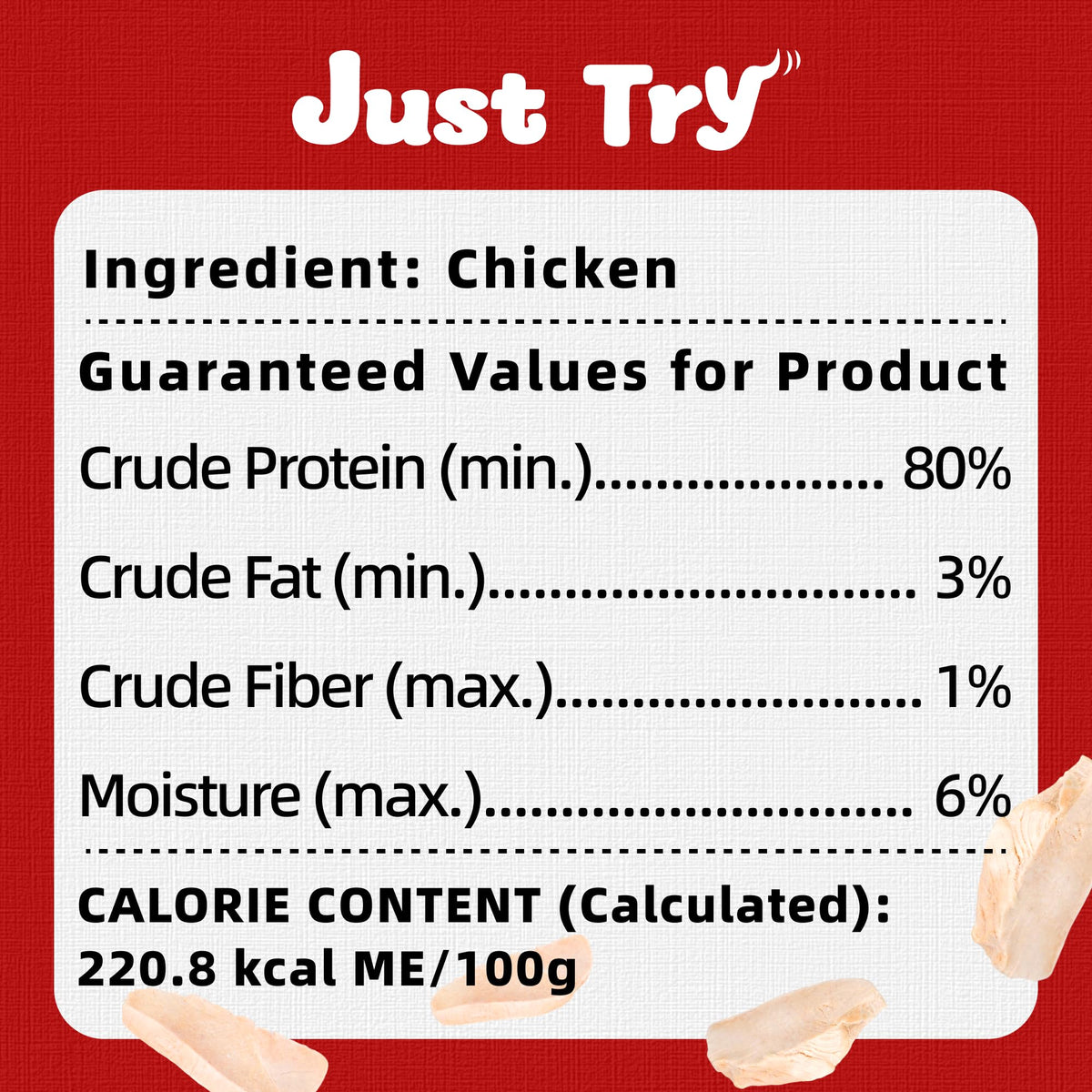 Freeze Dried Chicken Breast Cat & Dog Treats O248