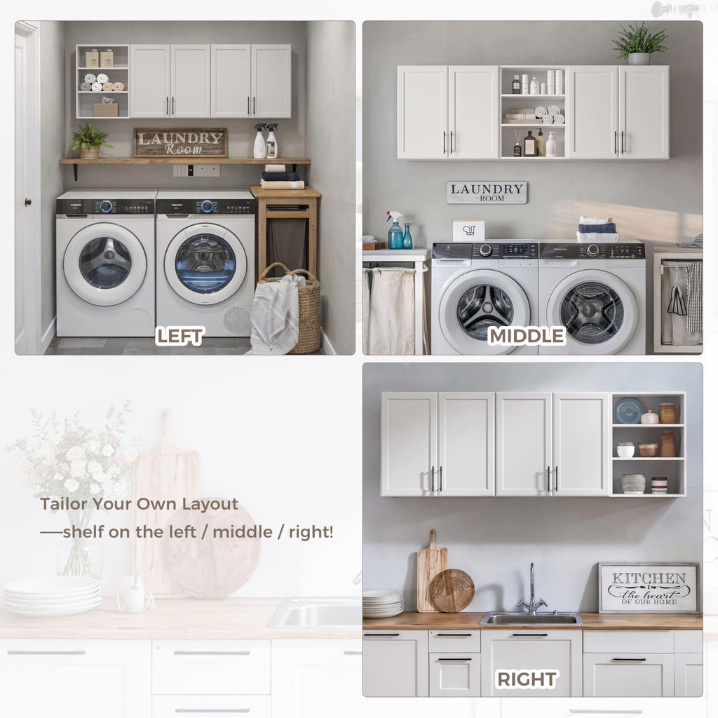 White Wooden Wall Cabinet P3442