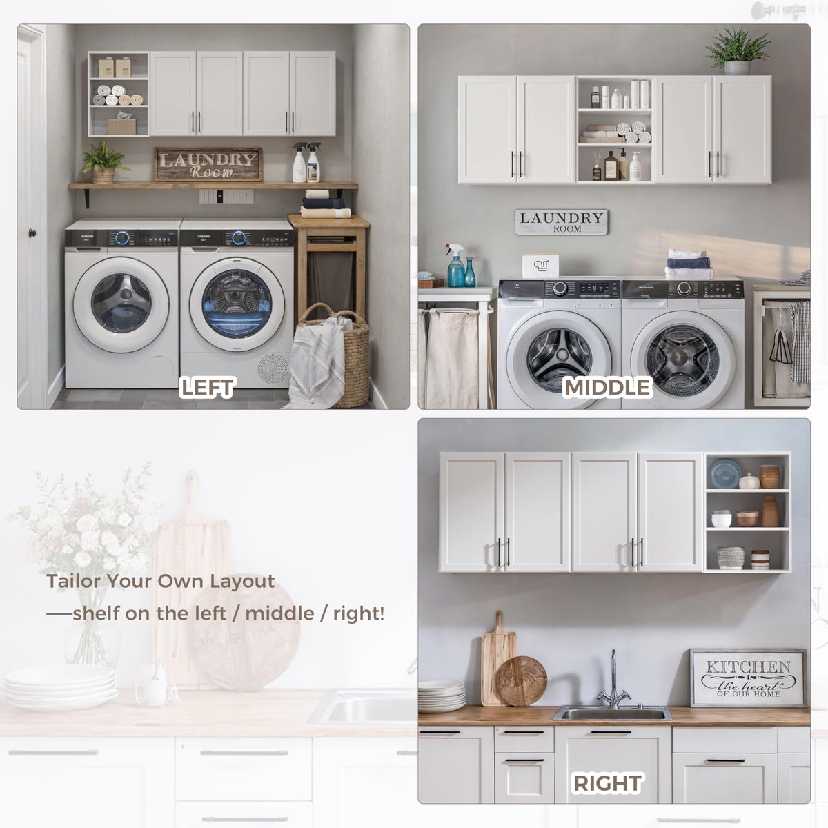 White Wooden Wall Cabinet P3442
