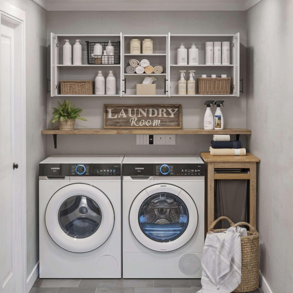 White Wooden Wall Cabinet P3442