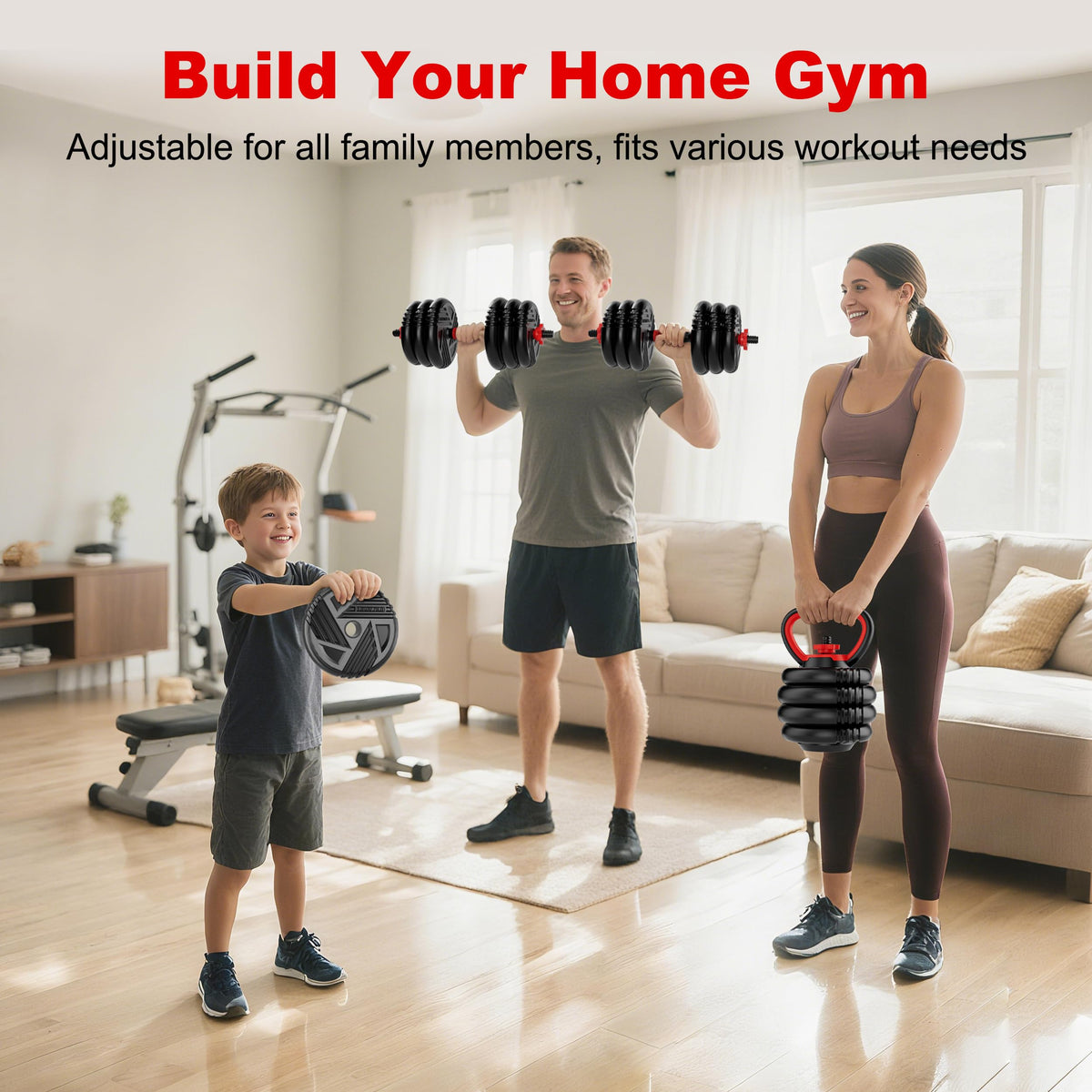 Adjustable Dumbbell Set 5 in 1 W950122