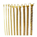 10K Yellow Gold Solid Miami Cuban Link Chain A869182