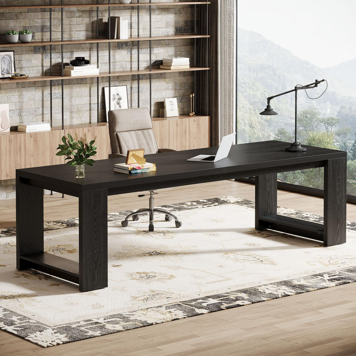 86.6-Inch Two Person Desk Y28156