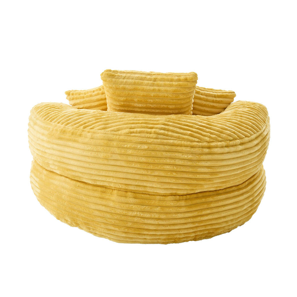 Oversized Mustard Yellow Bean Bag Chair U751002