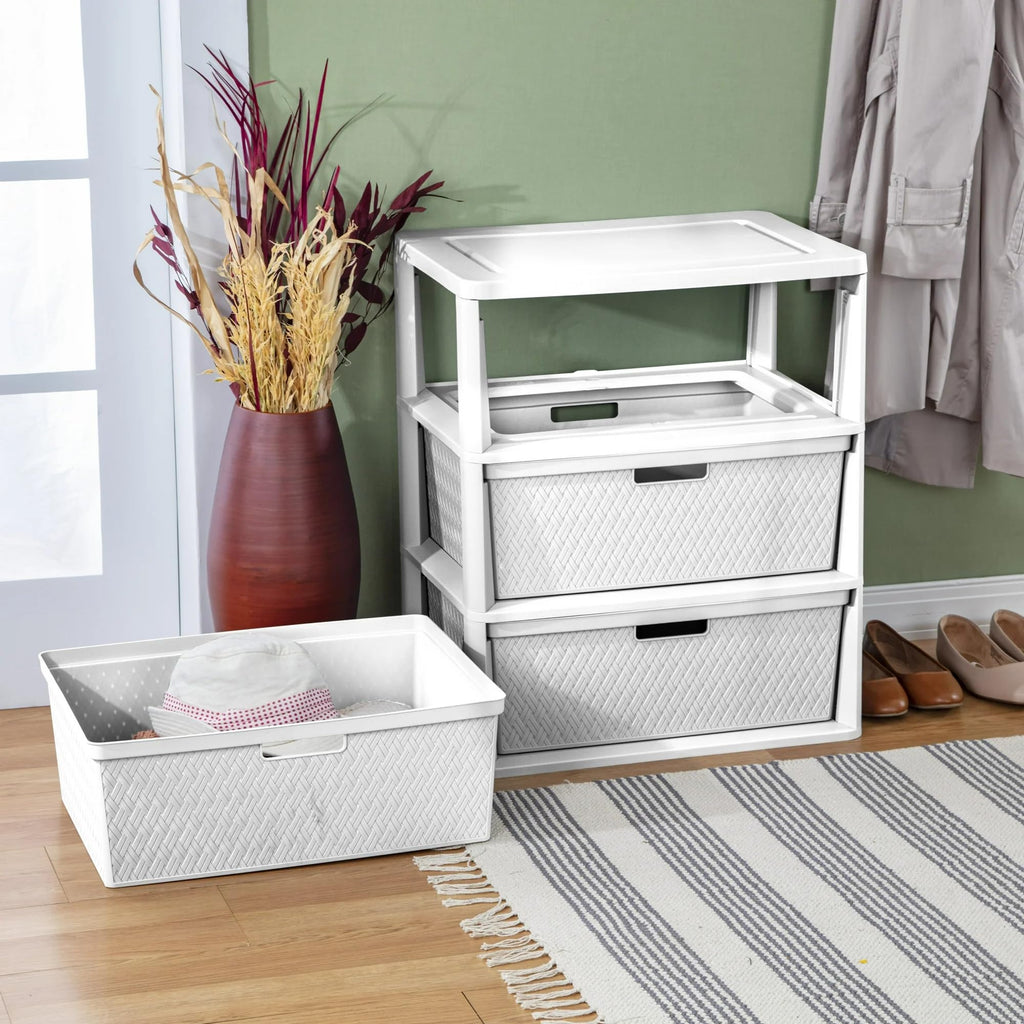 White 3 Drawer Storage Unit O739014
