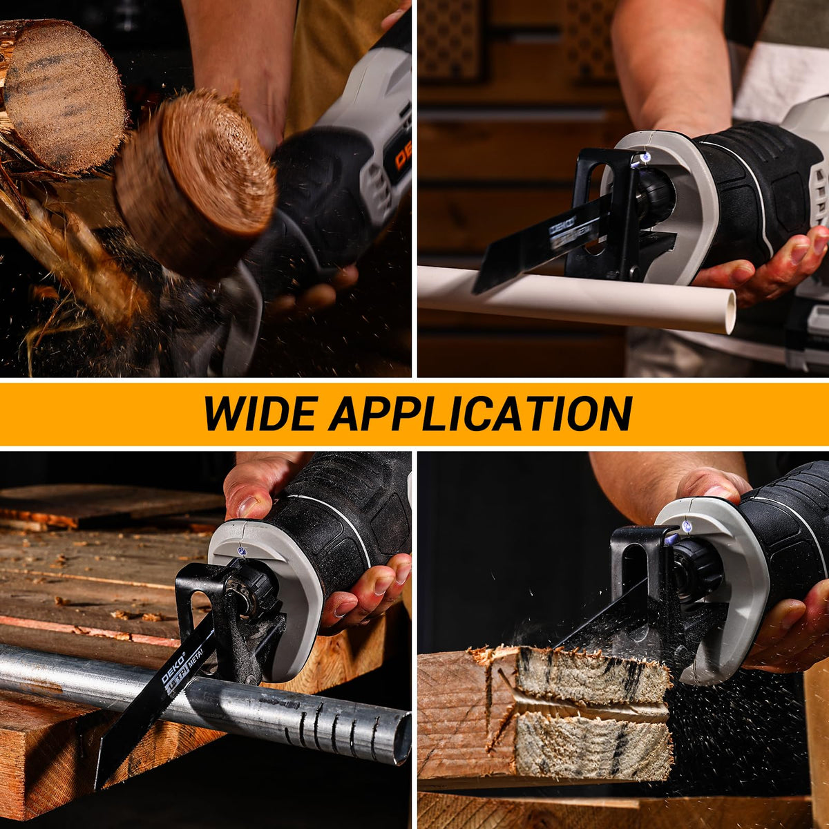 20V Cordless Reciprocating Saw with Battery and Charger V3795
