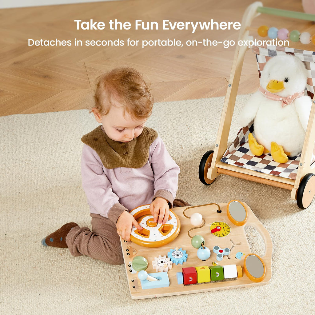 Wooden Baby Walker with Wheels N463396