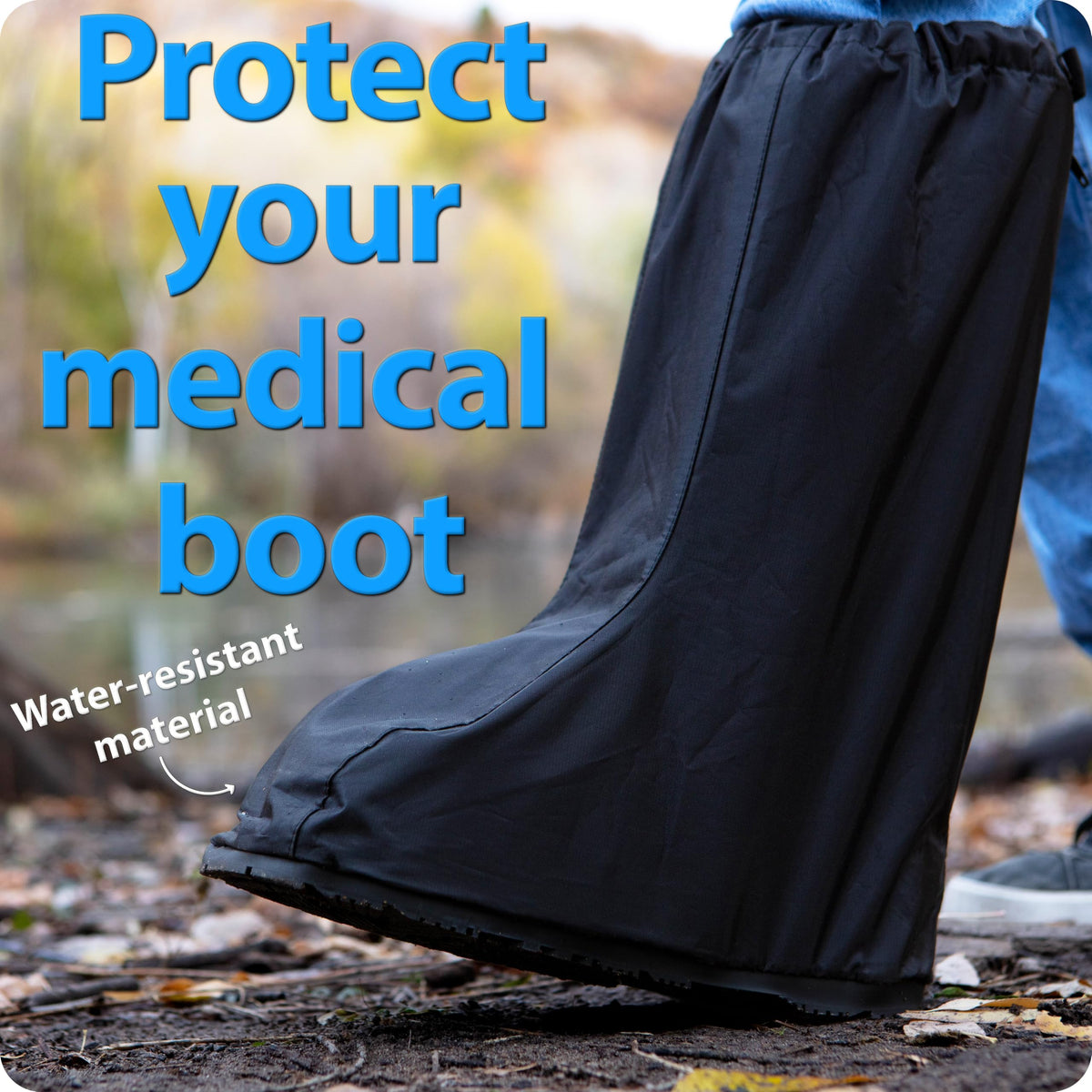 Water Resistant Walking Boot Cover with Anti-Slip Sole T760447