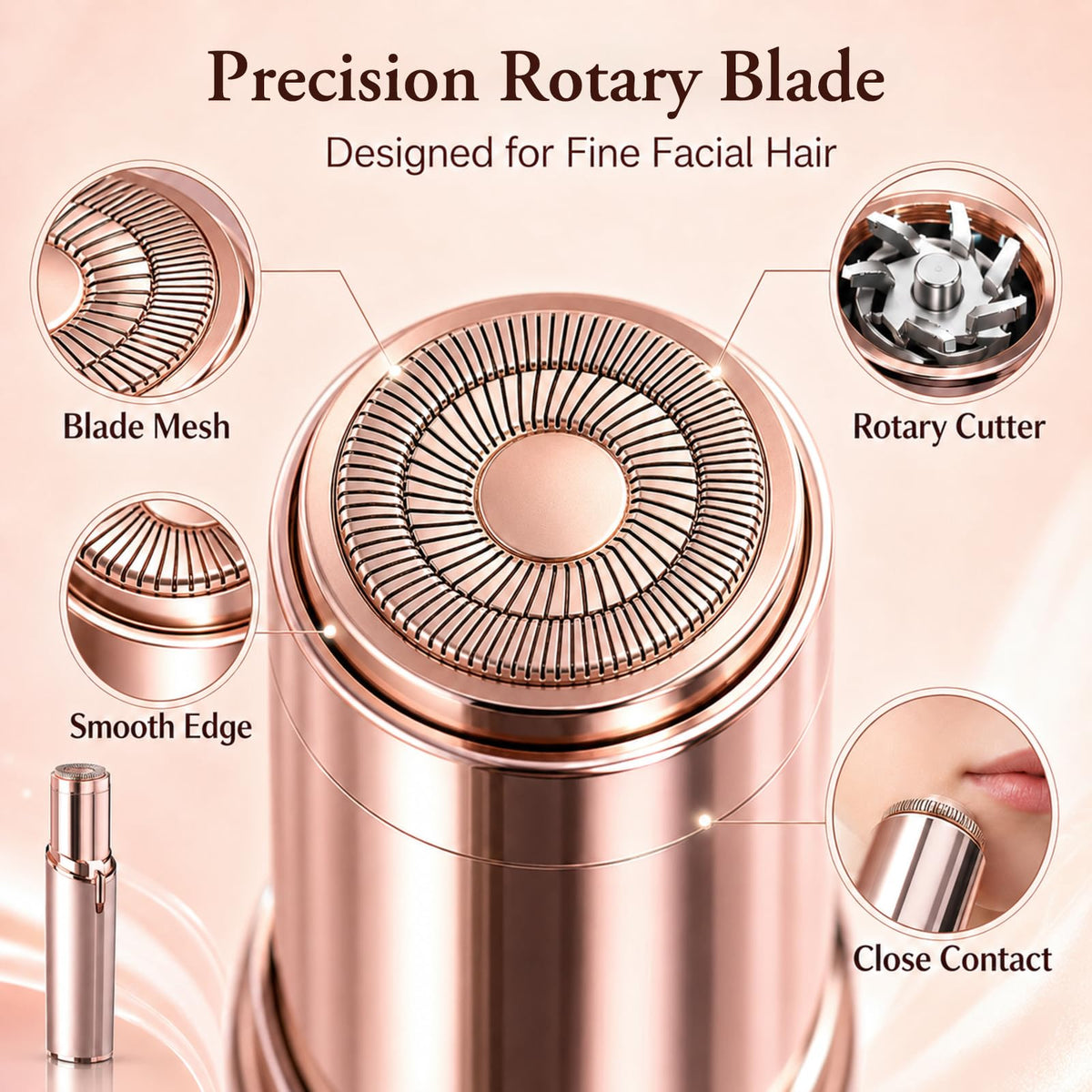 Facial Hair Remover with 2 Replacement Heads Z41566