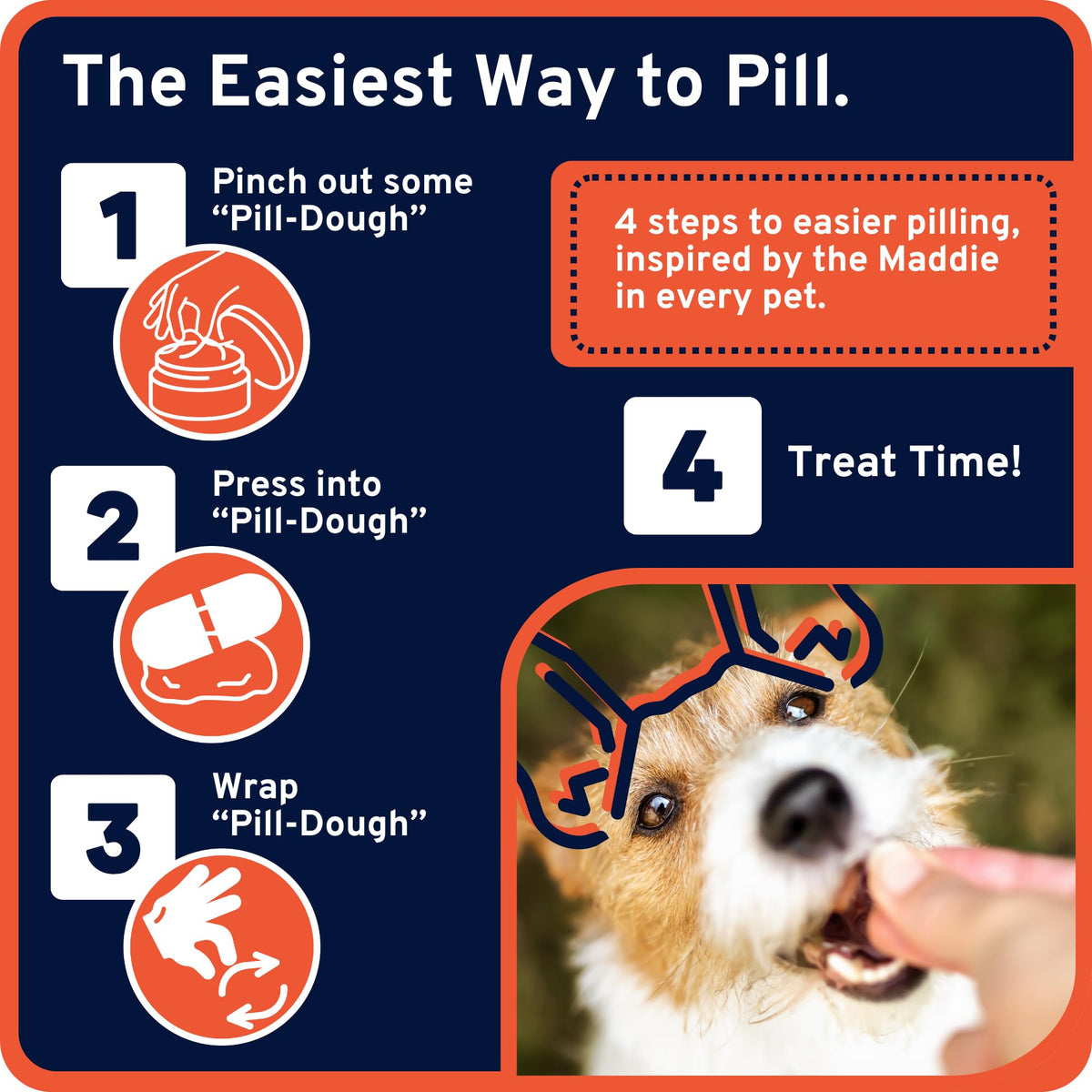 Probiotic Pill-Dough Treat Paste Wrap 3 Pack Bacon Y35660