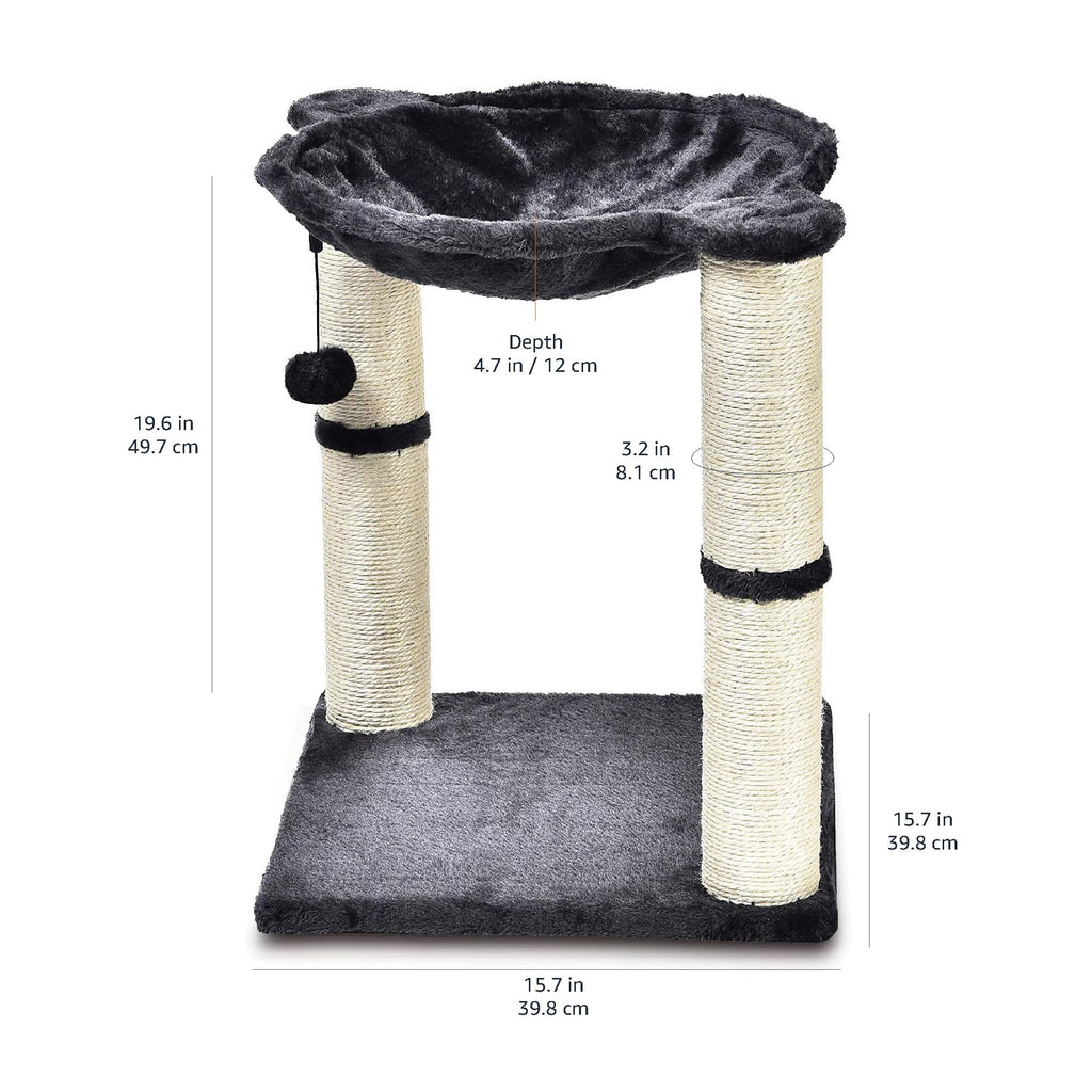 Cat Condo Tower with Hammock Bed and Scratching Posts A7248