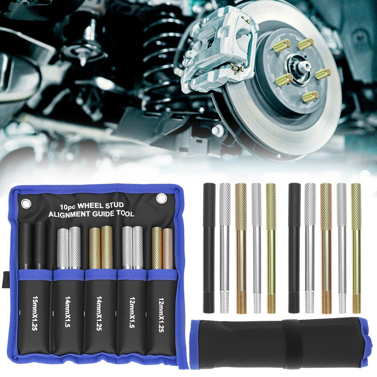 Set of 10 Alloy Steel Wheel Alignment Pin E855816
