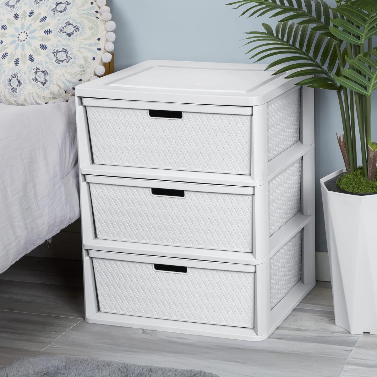 White 3 Drawer Storage Unit O739014