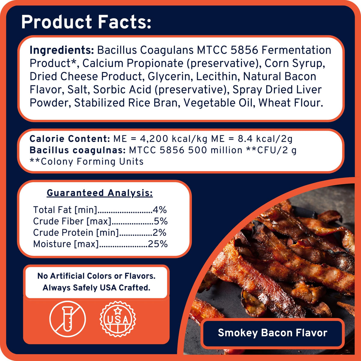 Probiotic Pill-Dough Treat Paste Wrap 3 Pack Bacon Y35660