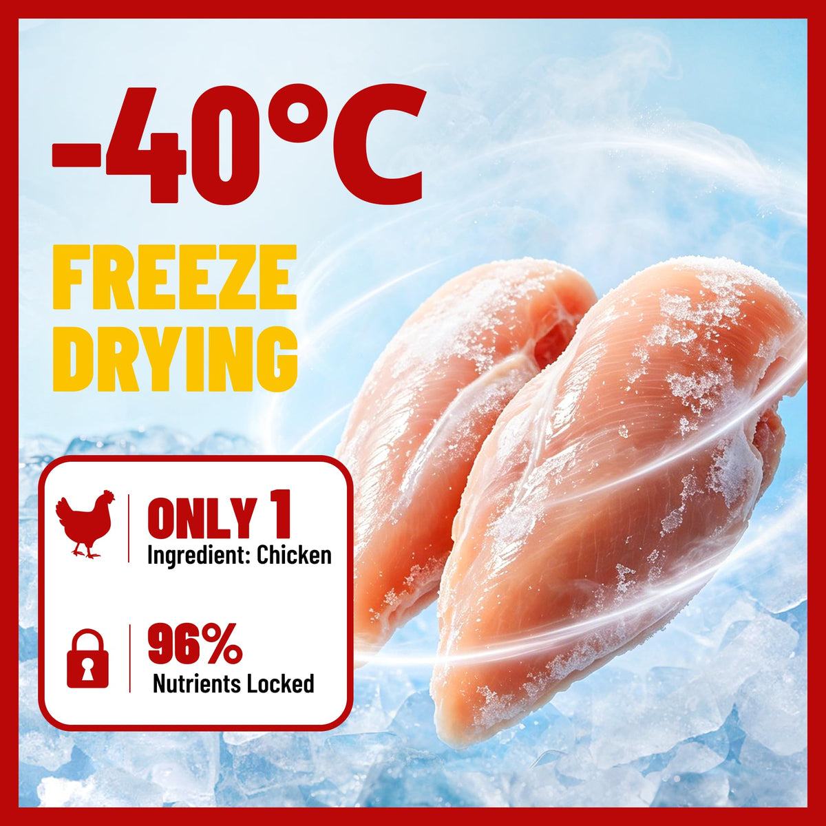 Freeze Dried Chicken Breast Cat & Dog Treats O248