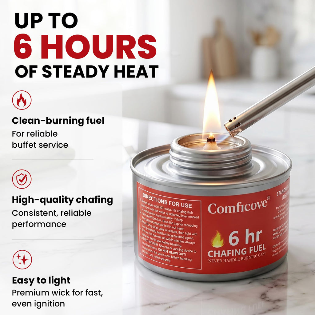 6 Hour Chafing Fuel Cans 12 Pack T3766