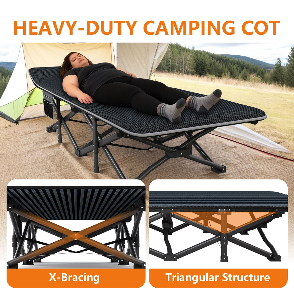 31.5" Wide Camping Cot with Pad O725271