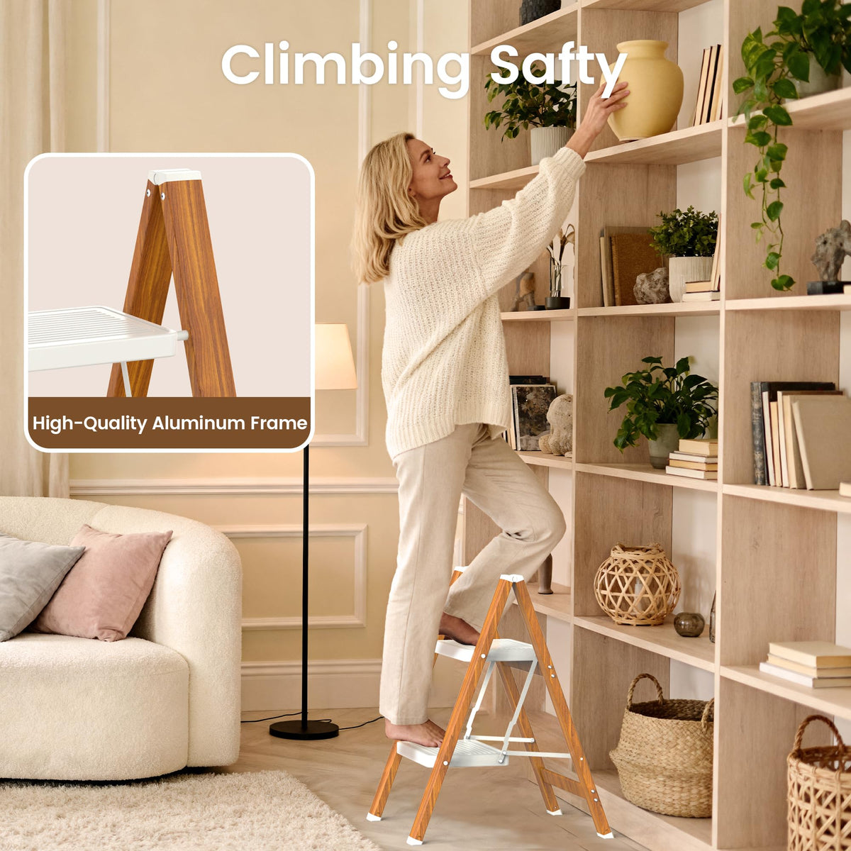 Aluminum 2 Step Ladder K47029