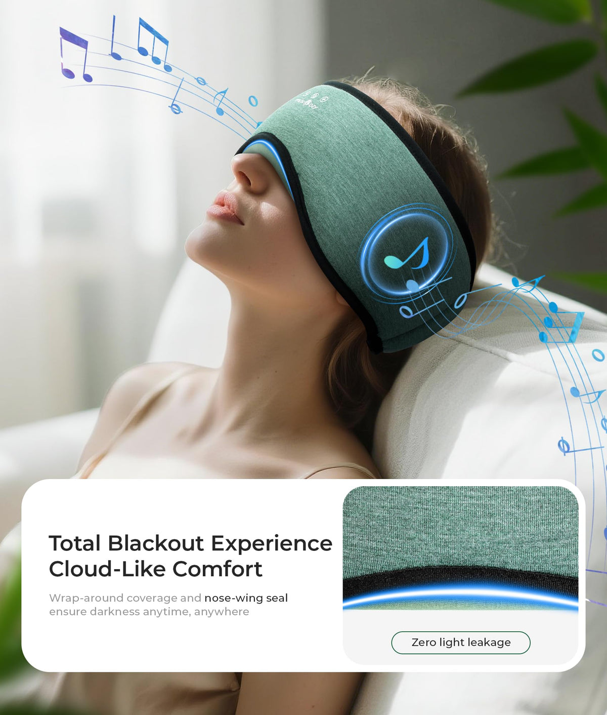 Sleep Mask with Bluetooth Headphones L15802