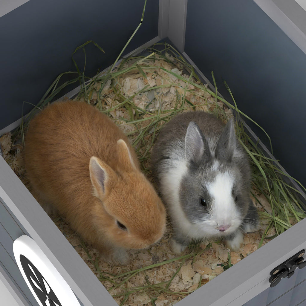 Gray Rabbit Hutch Small Animal Cage A707576