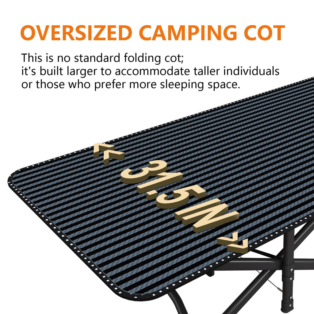 31.5" Wide Camping Cot with Pad O725271