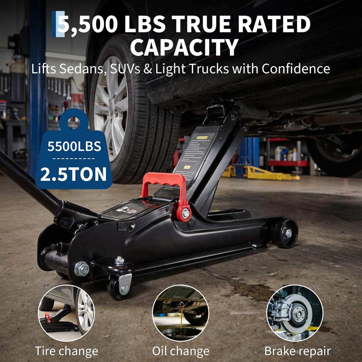 2.5 Ton Low Profile Steel Floor Jack R25508
