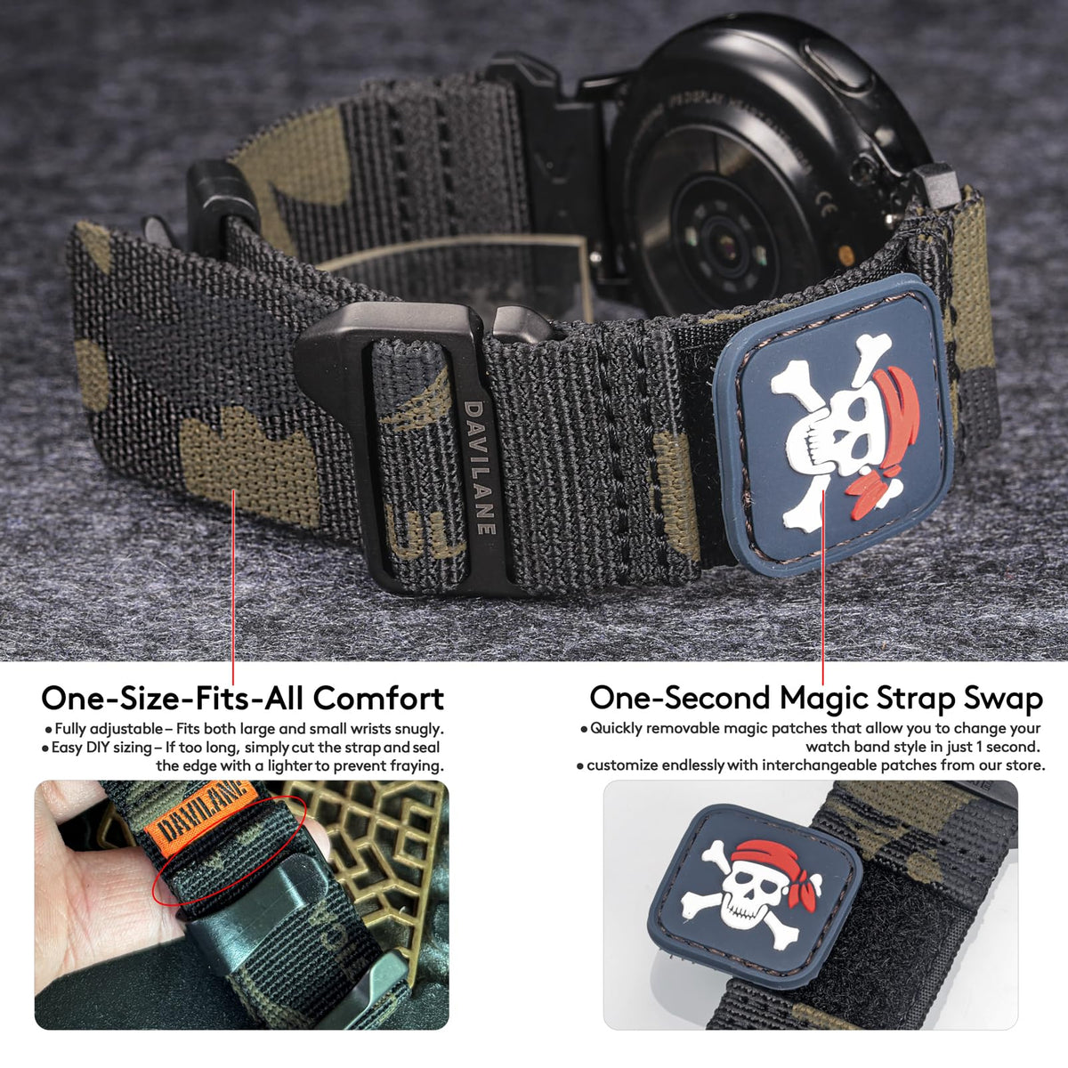 20/22mm Quick Release Watch Band D40396