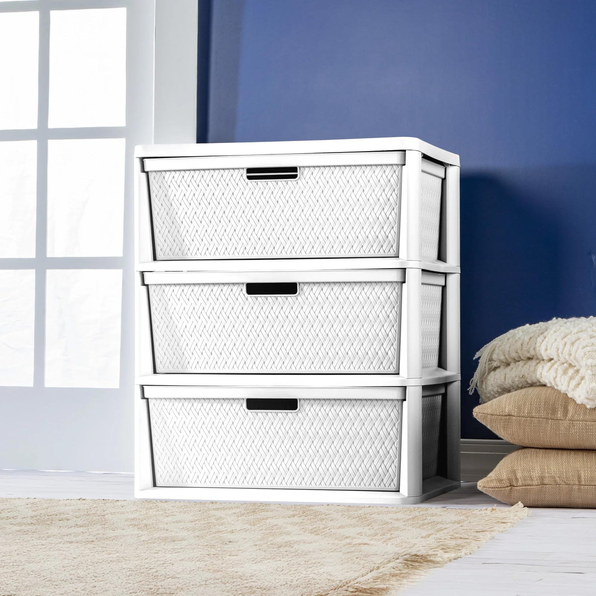 White 3 Drawer Storage Unit O739014