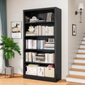 Black 5-Tier Adjustable Metal Bookshelf K500