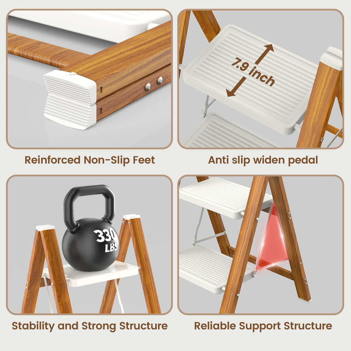 Aluminum 2 Step Ladder K47029