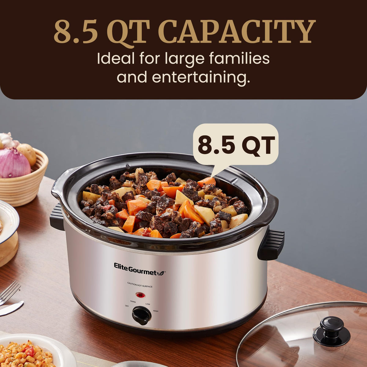 Stainless Steel Slow Cooker 8.5 Quart Q311