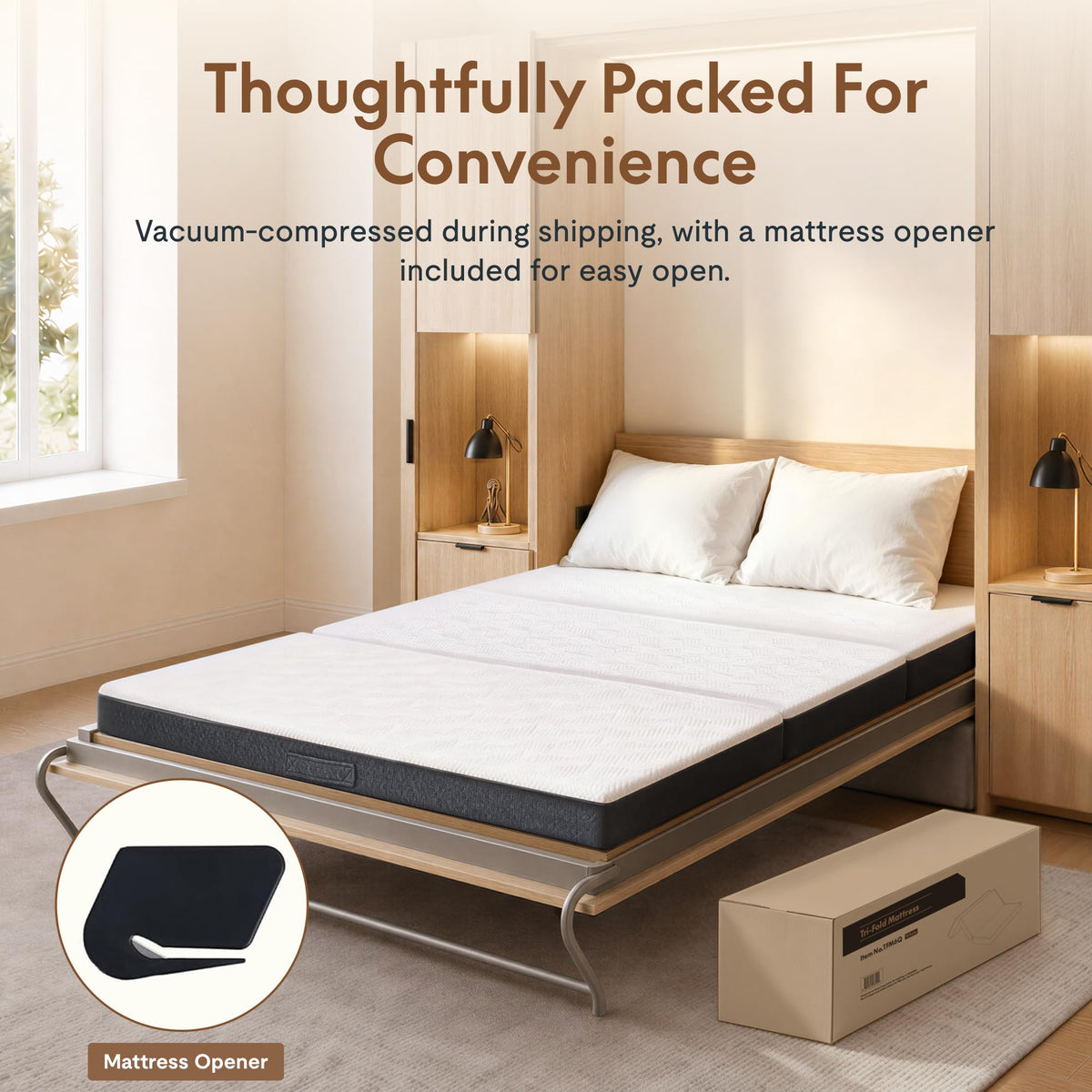 6" Full Tri-Fold Mattress X928