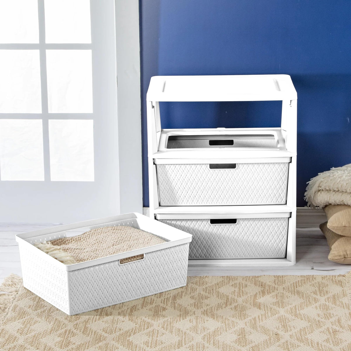 White 3 Drawer Storage Unit O739014