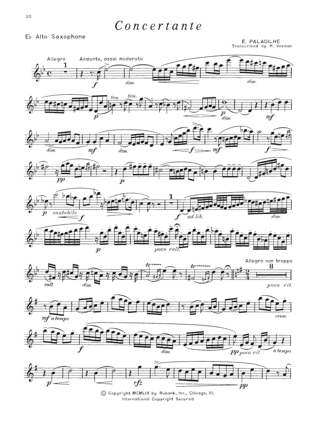 Alto Saxophone Songbook and Sheet Music Y40461
