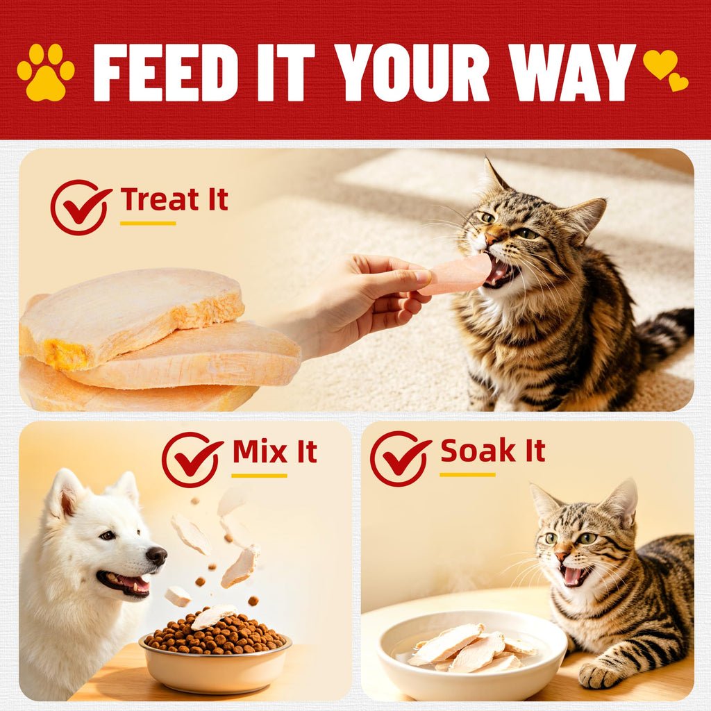Freeze Dried Chicken Breast Cat & Dog Treats O248