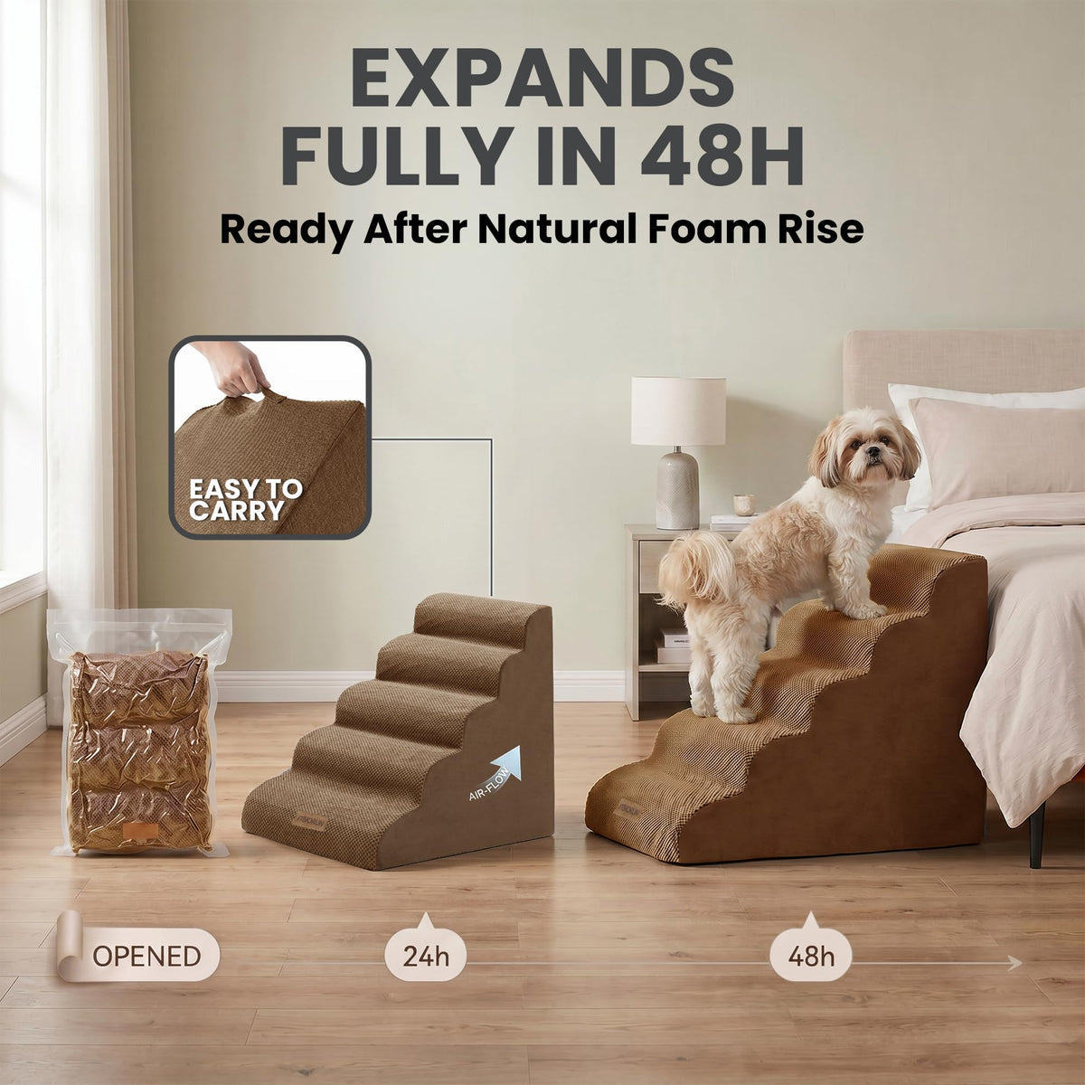 Dog Stairs for High Beds E3778