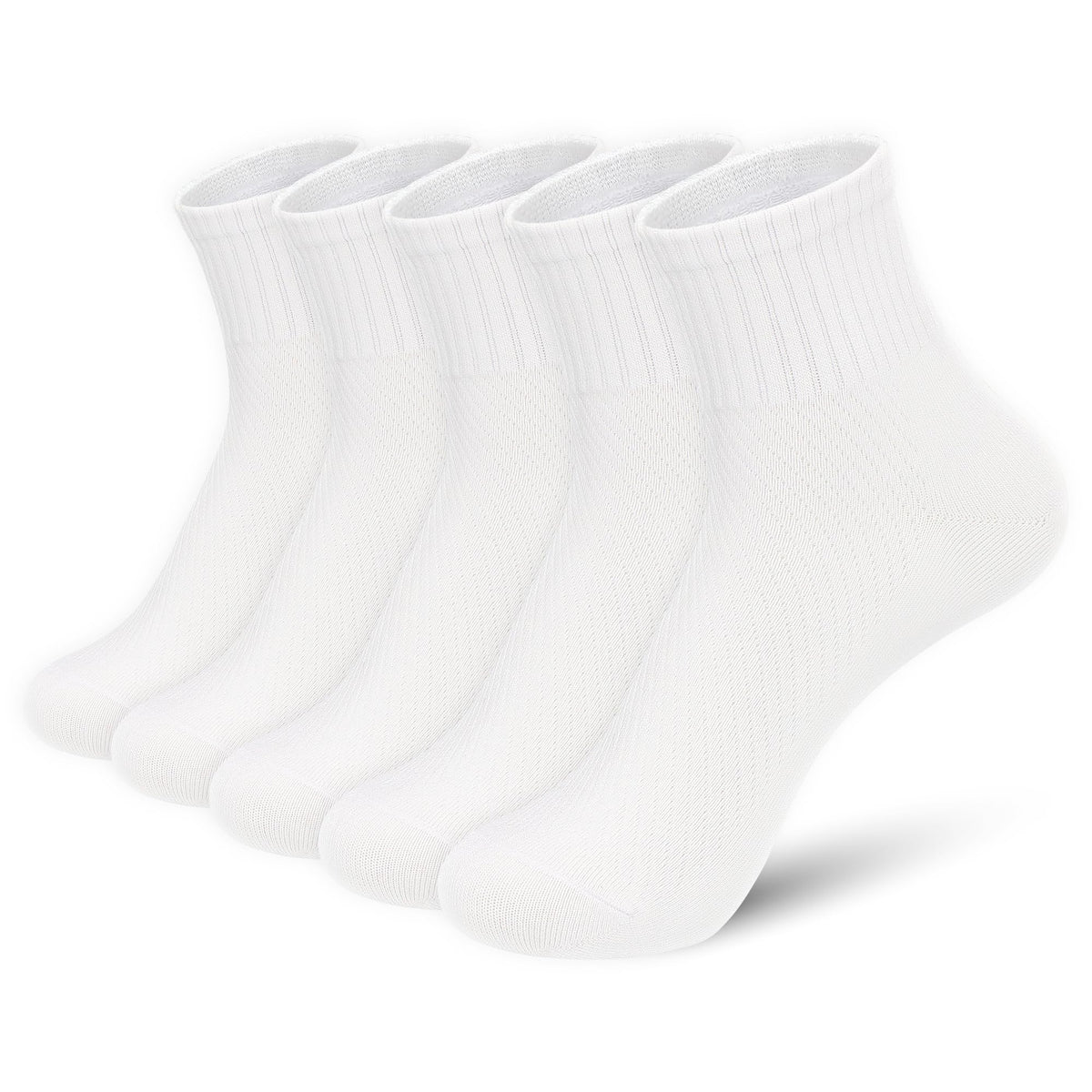Bamboo Viscose Above Ankle Thin Socks 5 Pairs A7232