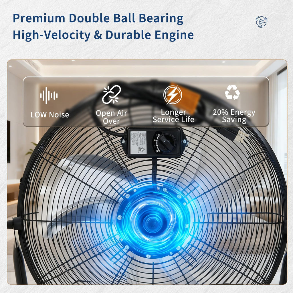 20'' 3000CFM Metal Floor Fan R775653