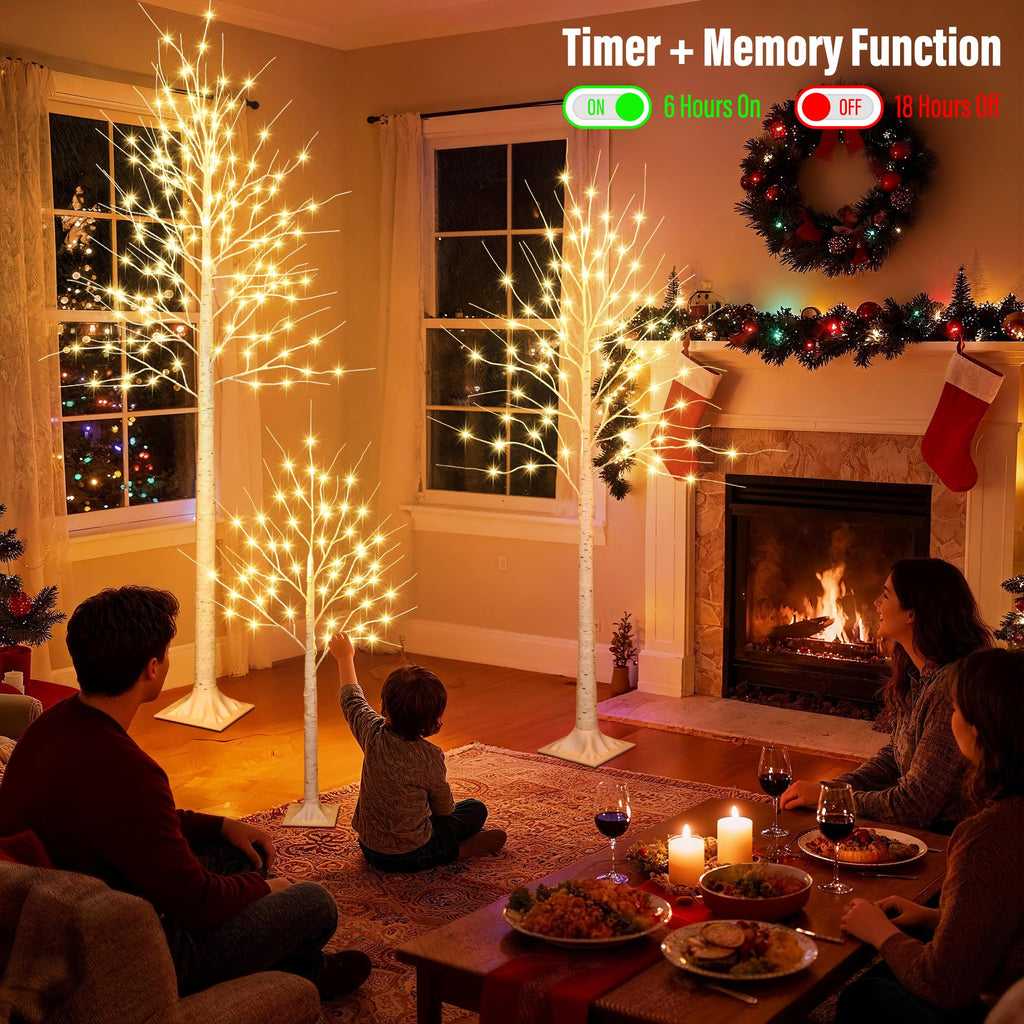 8FT 132LED Prelit Artificial Christmas Tree U509864